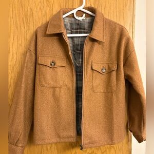 Hem & Thread Brown Shirt Jacket